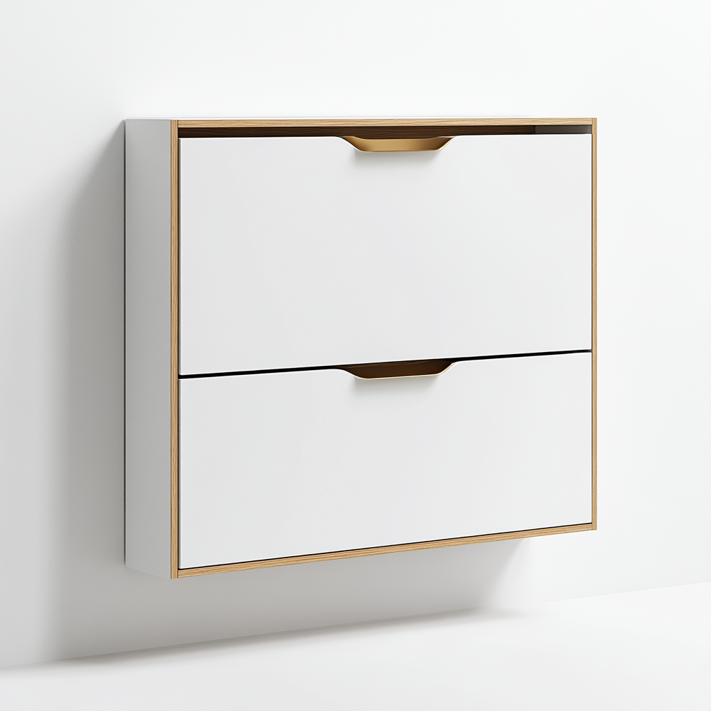 Kedrum Ultra-Slim Hidden Tipping Shoe Cabinet