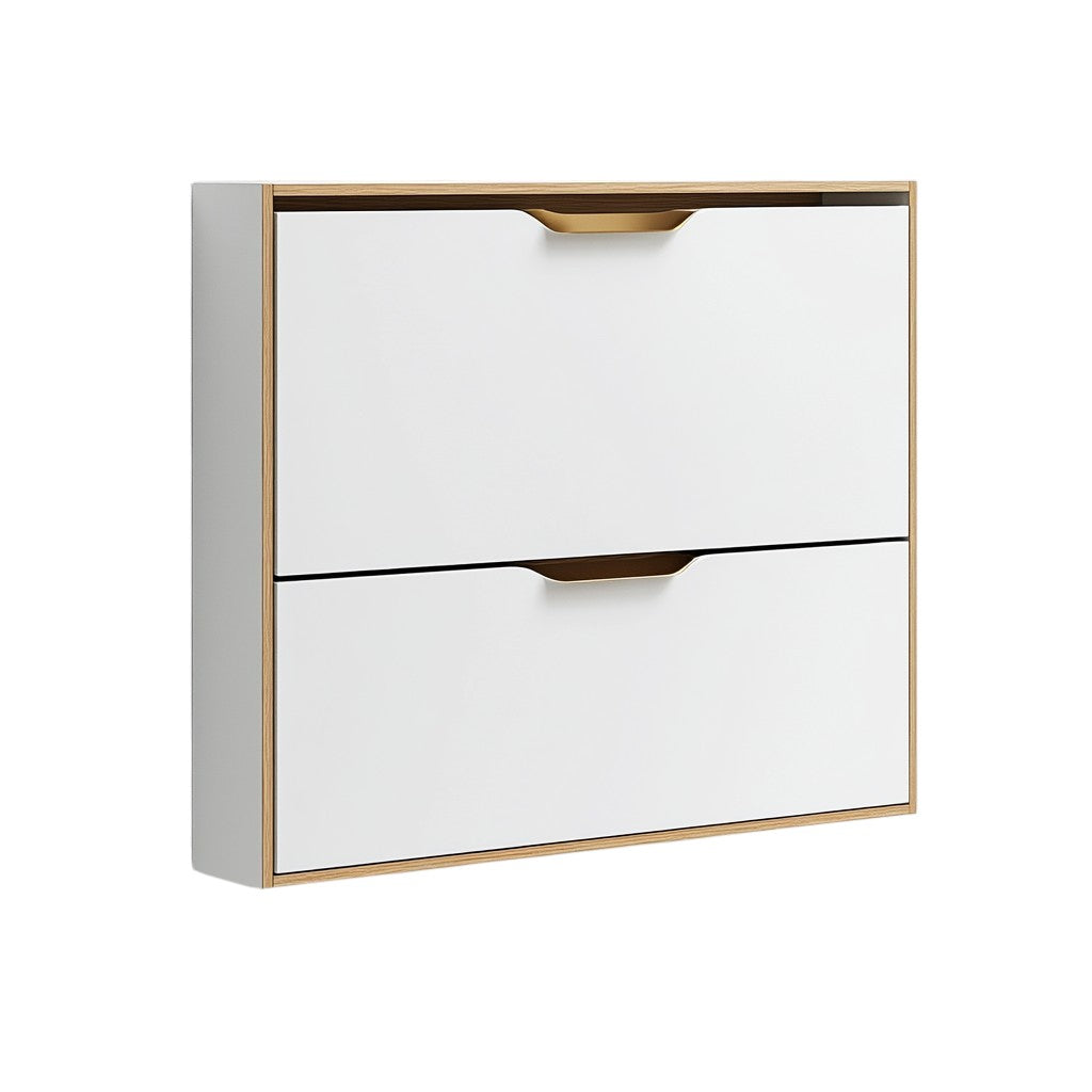 Kedrum Ultra-Slim Hidden Tipping Shoe Cabinet