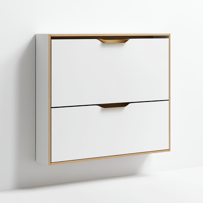 Kedrum Ultra-Slim Hidden Tipping Shoe Cabinet